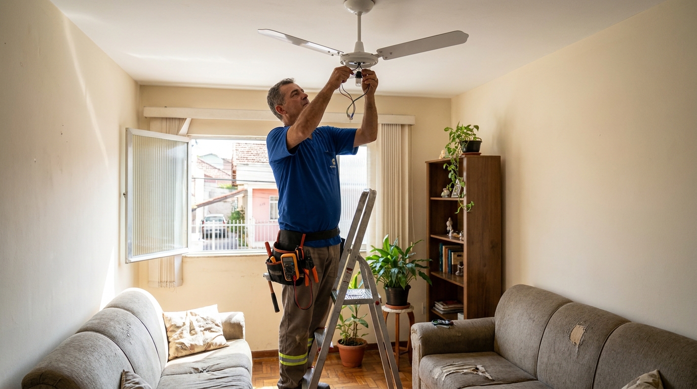 Montagem de Ventilador em Joinville‑SC
